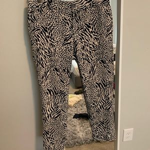 Banana Republic animal print pants